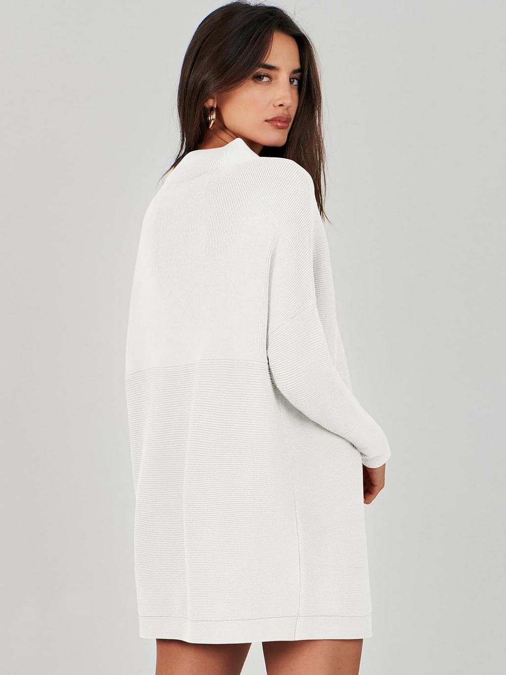 ANRABESS Women Oversized Casual Loose Turtleneck Long Sleeve Slouchy Baggy Knit Tunic Sweaters Pullover 2025 Fall Outfits