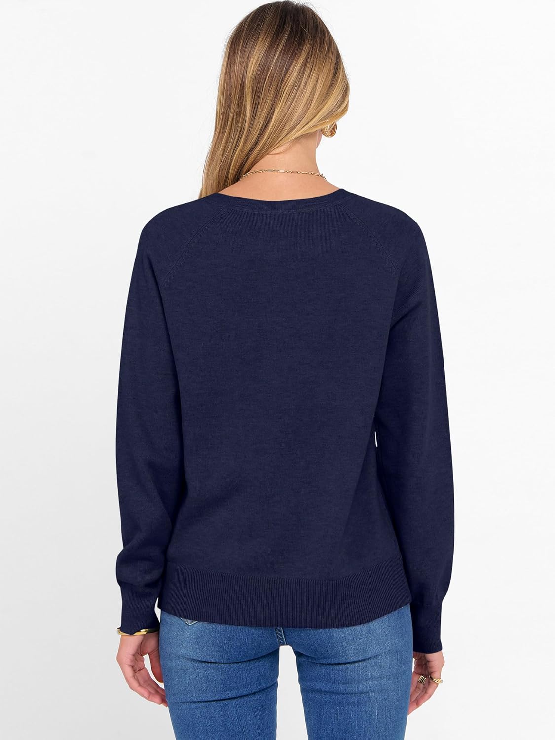 ANRABESS Sweater for Women Long Sleeve Crewneck 2025 Fall Winter Soft Loose Fit Basic Knit Pullover Sweaters Top Outfits